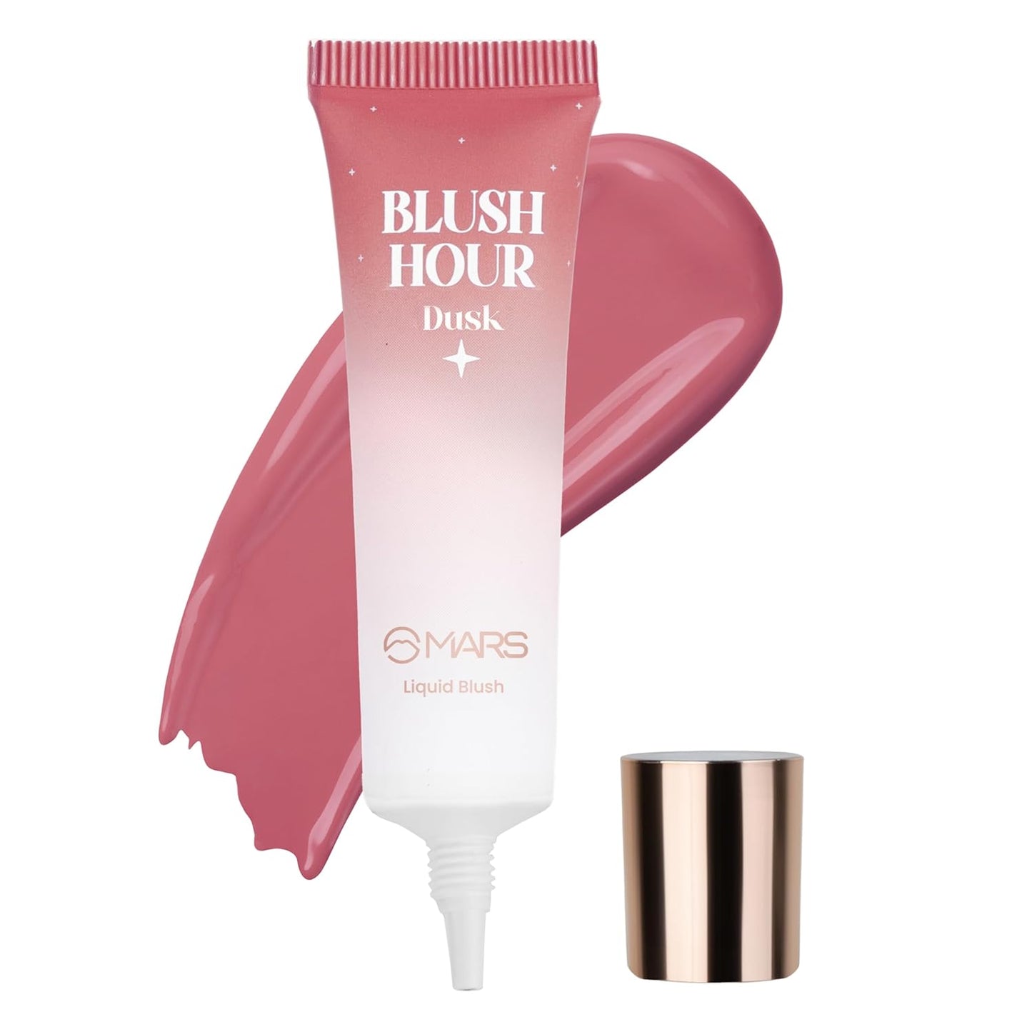 MARS Luxury Liquid Blush 12ml - Dewy Matte, Long-Lasting, Highly Pigmented