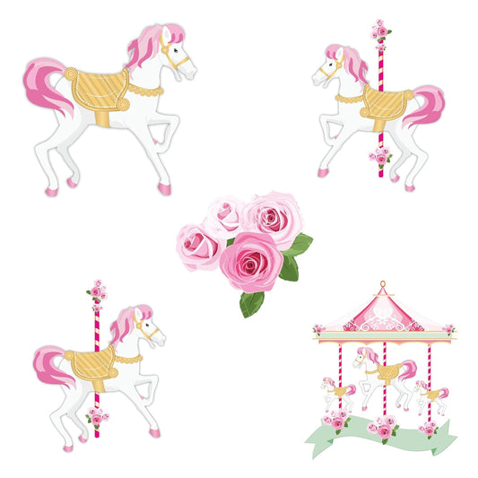 Pretty Ur Party Gymnastics Theme Paper Cutouts for Birthday Parties, Party Supplies décor, Birthday Party Decoration Cut-Outs - Multicolour (10 pcs) Gymnastics