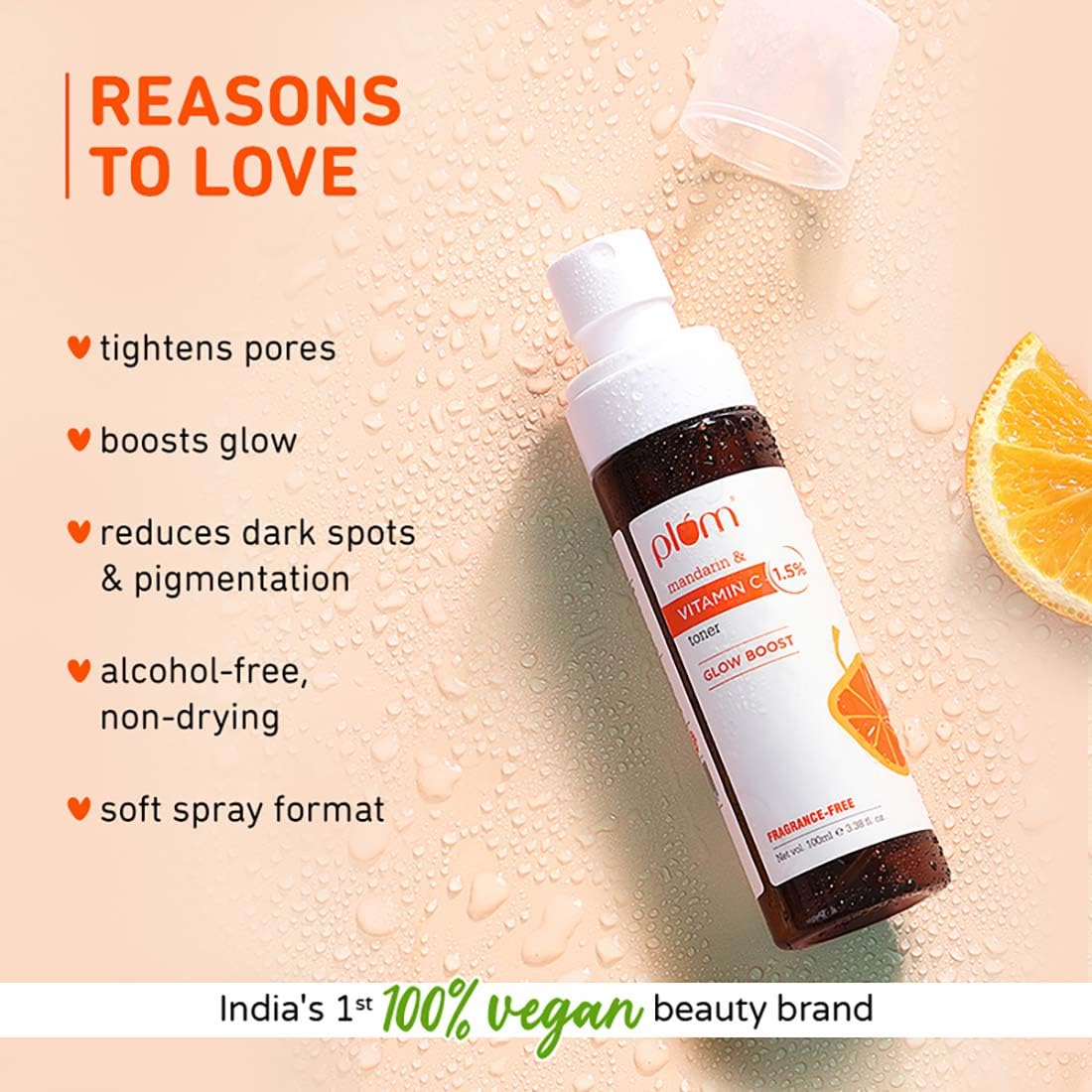 Plum 1.5% Vitamin C Toner with Mandarin for Glowing Skin