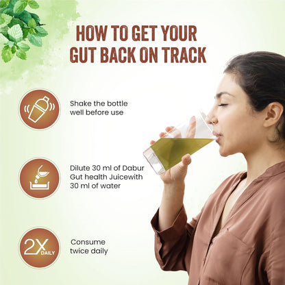 Dabur Ayurvedic Gut Health Juice 1L - Natural Digestive Care