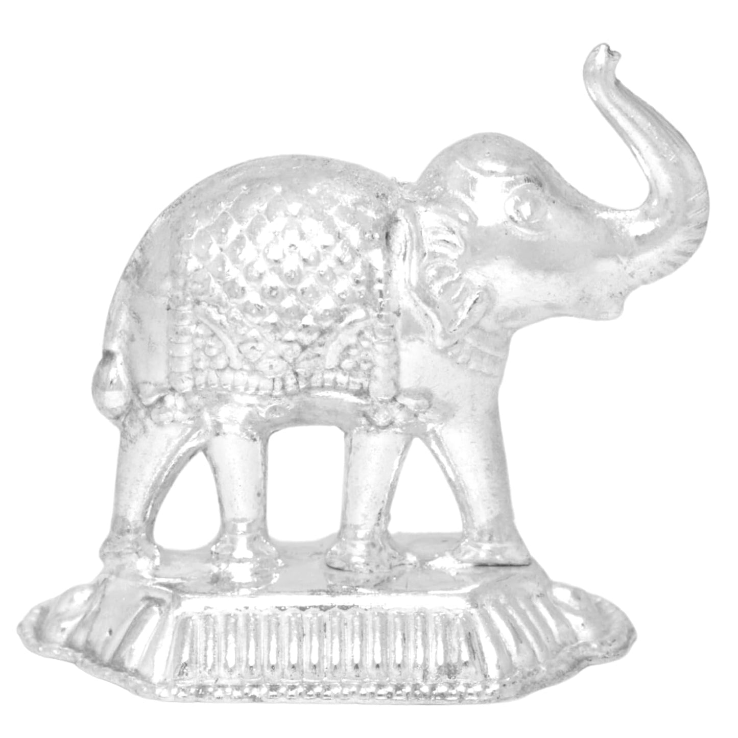 Vail Creation German Silver Kamdhenu Cow and Calf Idol Decoration for Pooja Room Gift Worship Office Home Decor Items | Silver Cow and Calf Statue