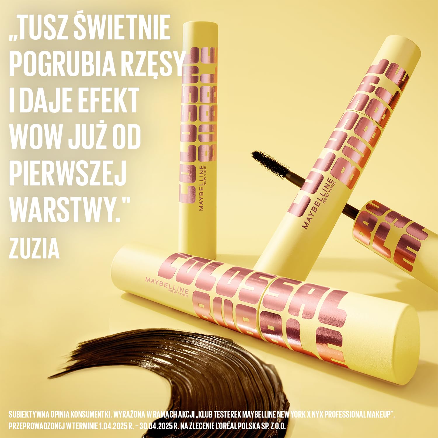 Maybelline New York Colossal Bubble Waterproof Mascara - Volumizing, Buildable & Lightweight 8.75ml