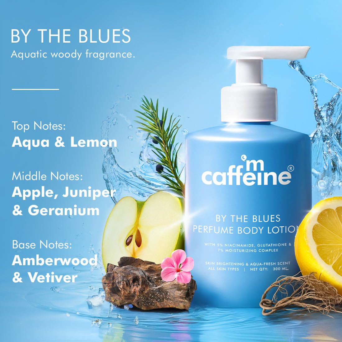 mCaffeine Luxe Brightening Body Lotion 300ml for Men & Women