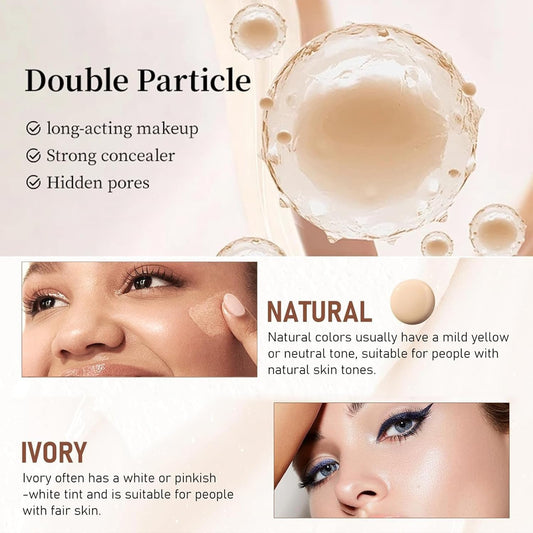 BUY3X Anti-Wrinkle Foundation Stick with Brush, Waterproof & Long-Lasting