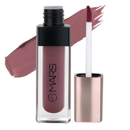 MARS Popstar Non-Drying Liquid Mousse Lipstick for Women with Matte Finish | Lightweight and Non-Sticky Formula | Up to 12 Hour Long Lasting | Transferproof & Waterproof (6.0ml) (03-Chorus Girl)
