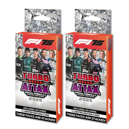 Topps Turbo Attax Formula 1 2025 Trading and Collectible Card Game (Mega Tin - Diamond Edition)