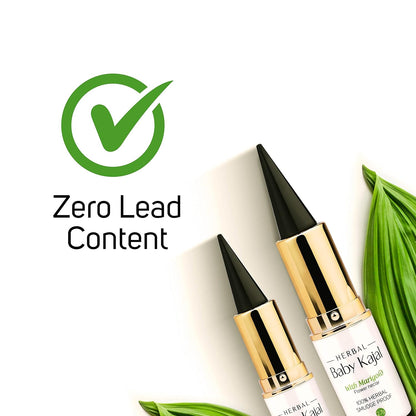 Farmherbs Herbal Baby Kajal Stick - Lead-Free, Smudgeproof, Organic Formula
