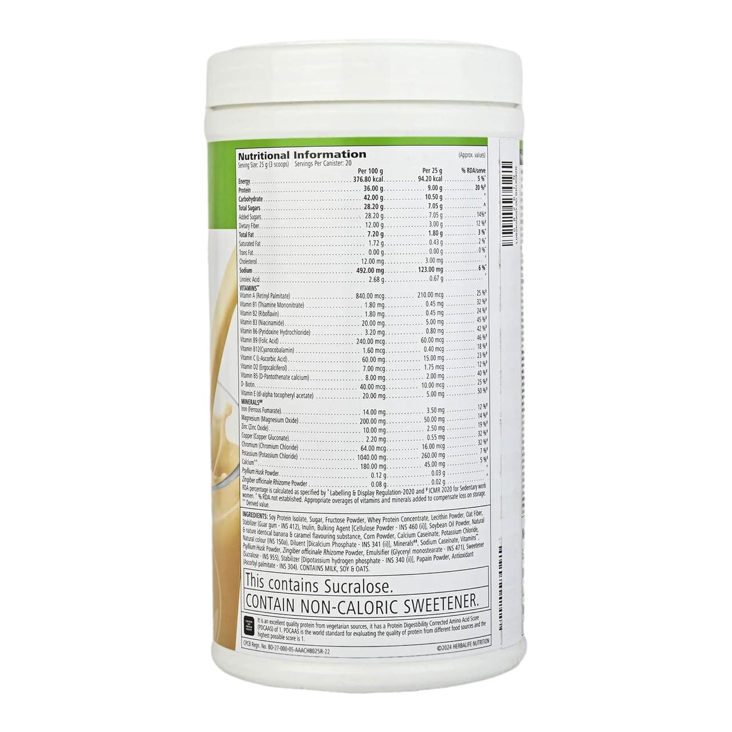 Herbalife Formula 1 Nutritional Shake Mix - Banana Caramel Flavour