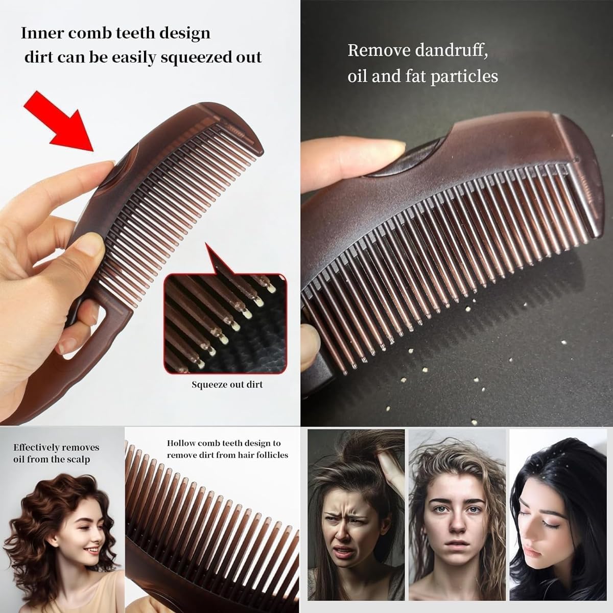 Buy3x ADVANCED CARE ANTI DANDRUFF COMB COMBO