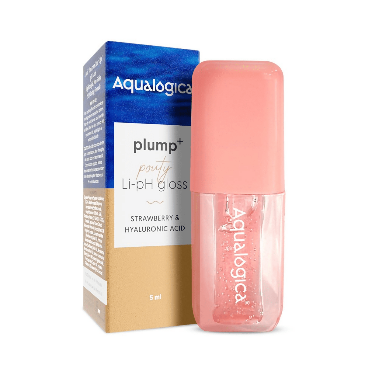 Aqualogica Plump+ Pouty Li-Ph Gloss - Peach Vanilla - Limited Time Offer