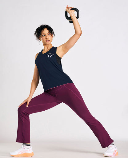 Reversible 2 Color Active Tank Top Navy Blue