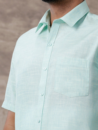 Like Father Like Son Half Sleeves Combo Set Pista Green C83