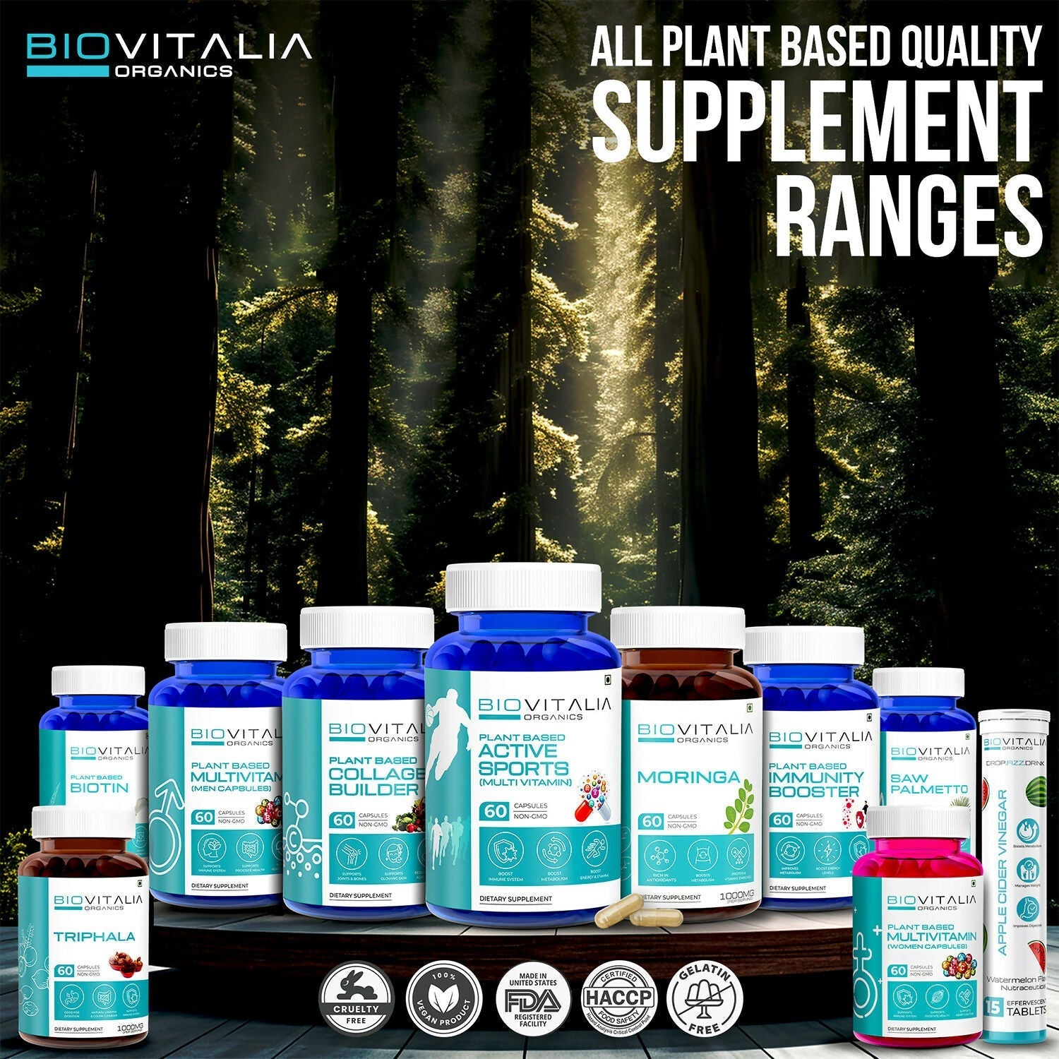 Biovitalia Organics Saw Palmetto Capsules For Hair Growth