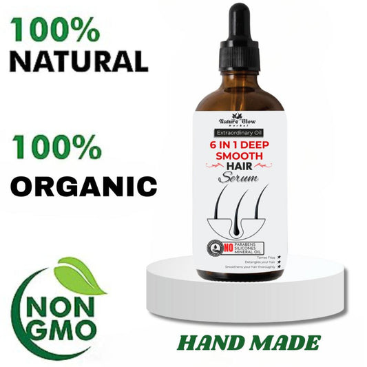 Nature Glow Herbal 6-In-1 Deep Smooth Hair Serum