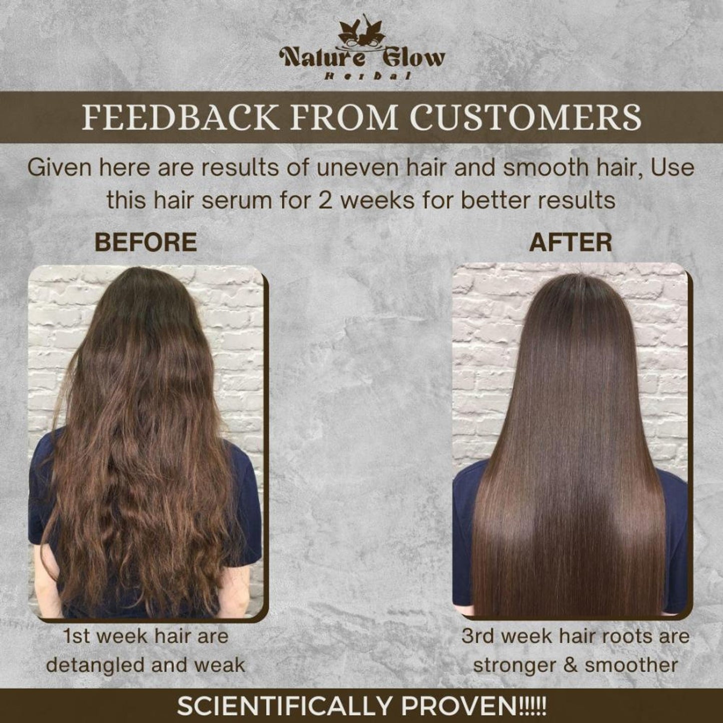 Nature Glow Herbal 6-In-1 Deep Smooth Hair Serum