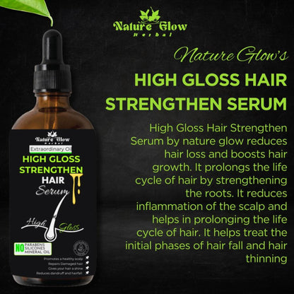 Nature Glow Herbal High Gloss Strengthen Hair Serum