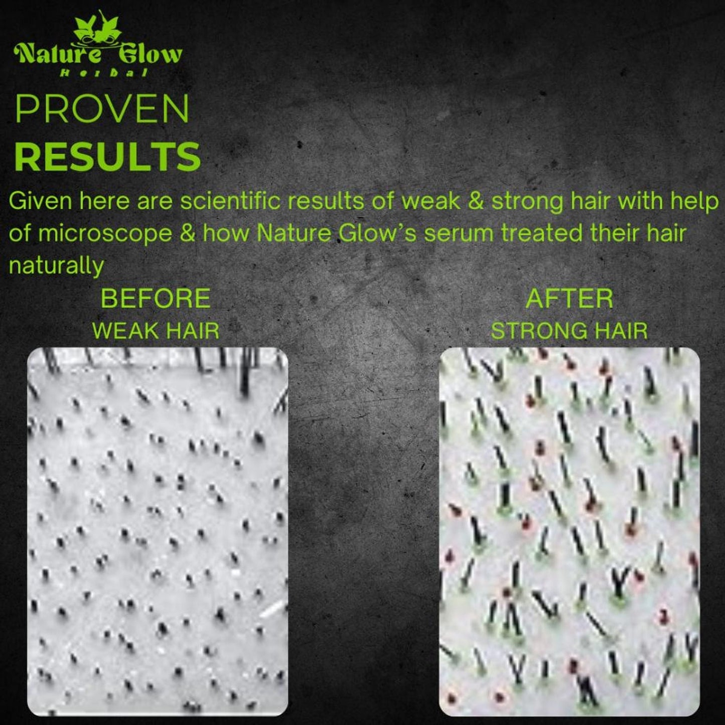Nature Glow Herbal High Gloss Strengthen Hair Serum
