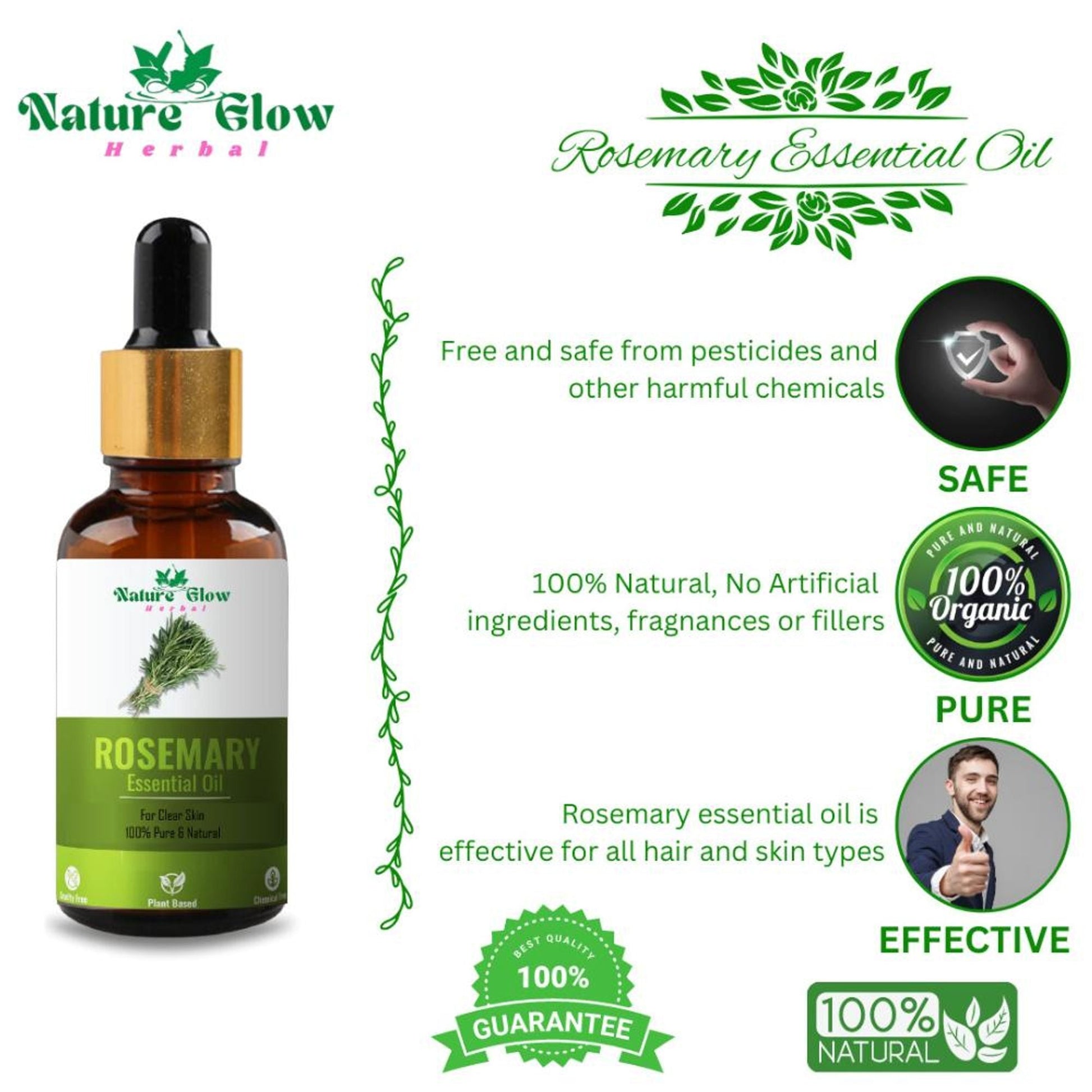 Nature Glow Herbal Pure And Natural Aromatherapy Oil