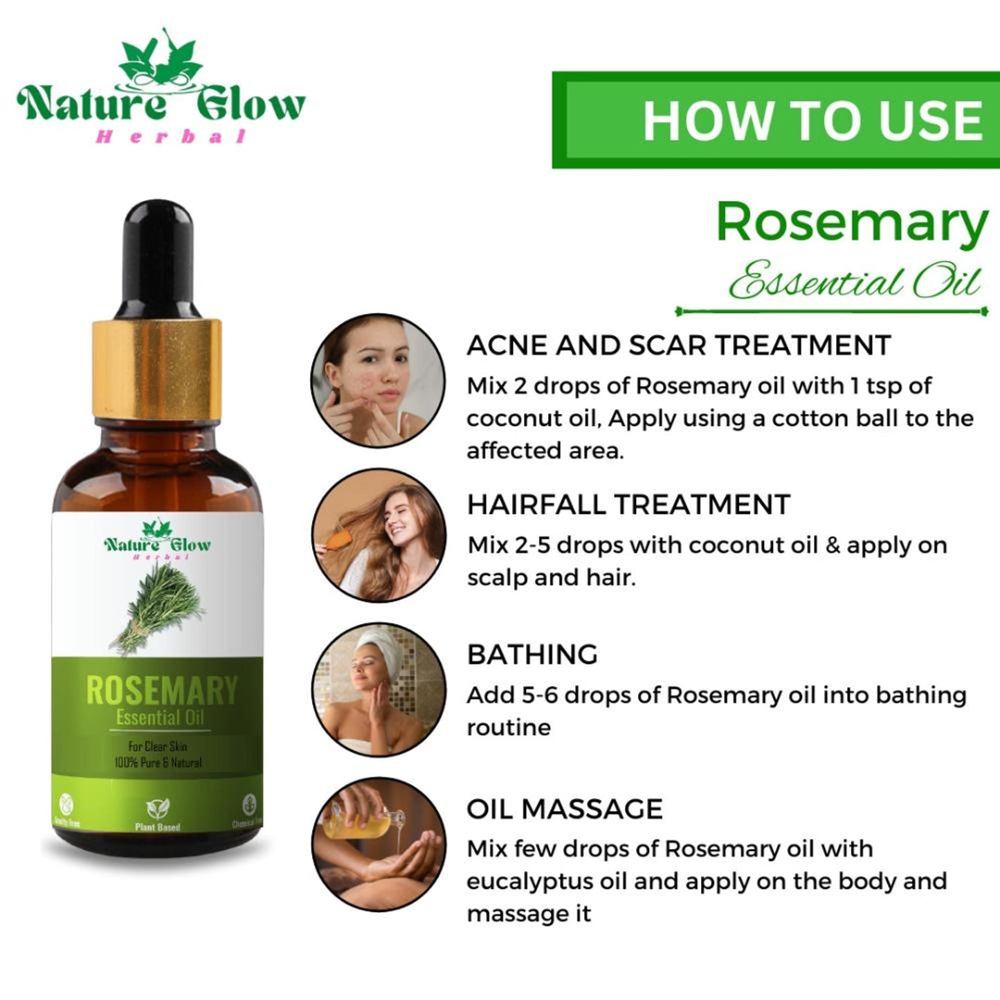 Nature Glow Herbal Pure And Natural Aromatherapy Oil
