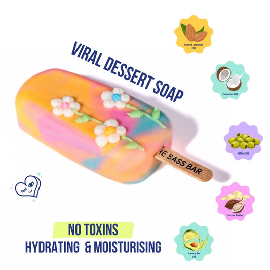The Sass Bar Gardenia Bloom Popsicle Soap
