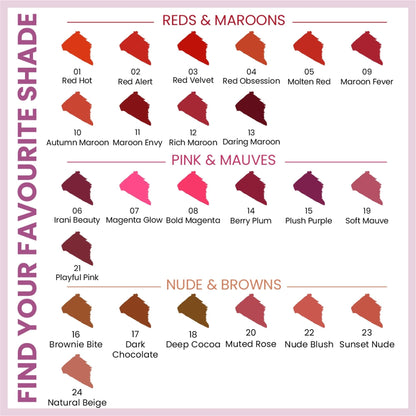 Matt Look Desi Diva HD Matte Lipstick - Autumn Maroon-10