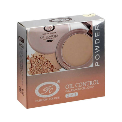 Fashion Colour Oil Control Clear Glow 2 in 1 Powder-Shade 03