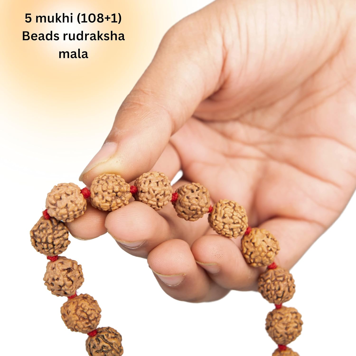 Wonder Care Authentic Mala Genuine Religious Ornament Rosary Japa Mala (4mm-16mm) Natural/Capped Neclaces & Bracelet