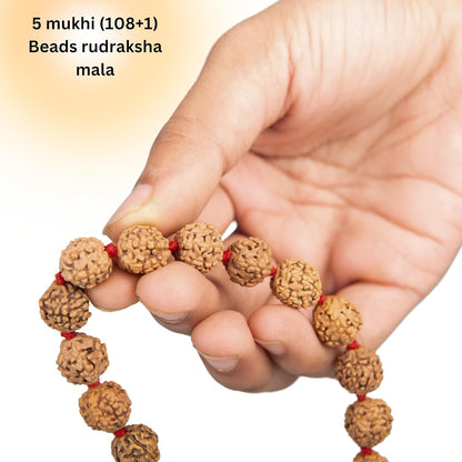 Wonder Care Authentic Mala Genuine Religious Ornament Rosary Japa Mala (4mm-16mm) Natural/Capped Neclaces & Bracelet