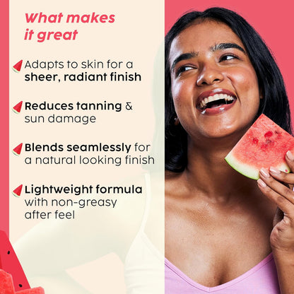 Plix Watermelon Tint SPF 50 Sunscreen for Light Glow & Sun Repair