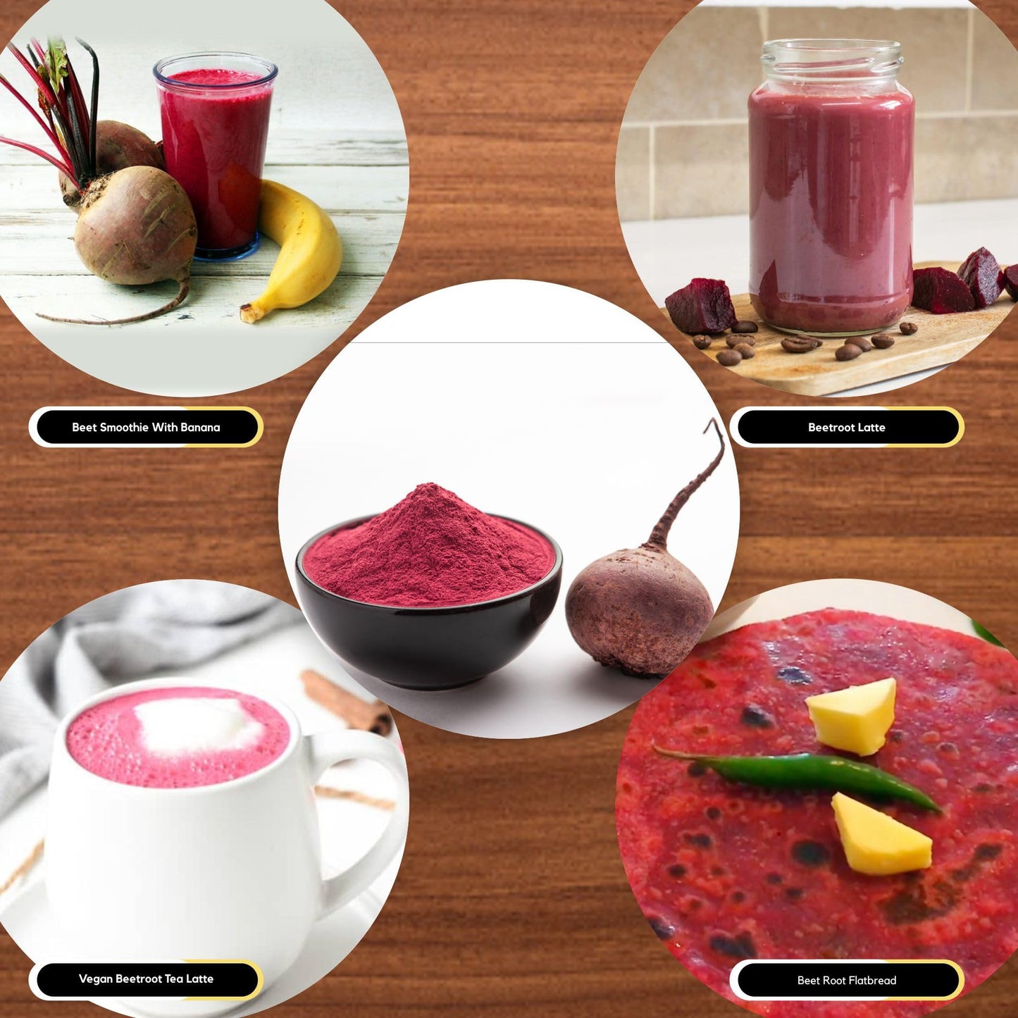 Organic Zing Beetroot Powder/Vegan/Preservative Free/Product of India - 227gm Resalable Pack (Pack of 2)
