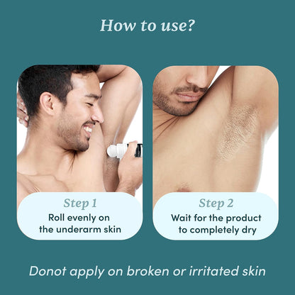 Luxury Underarm Deodorant Roll-On 50ml - Fresh, Brightening, Aluminum-Free
