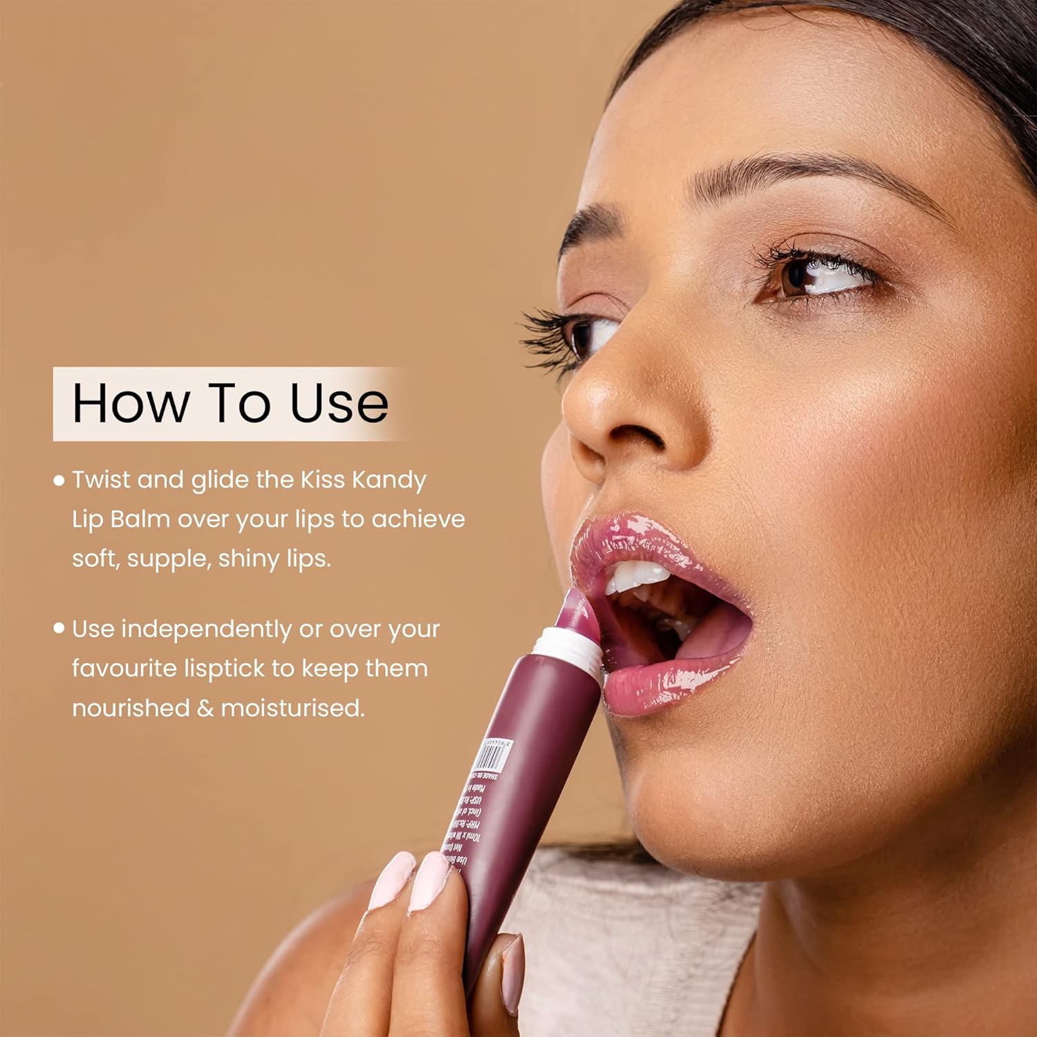 Swiss Beauty Kiss Kandy Lip Balm with Olive Oil | Moisturising | Non-Sticky | Soft & Smooth Lips | Shade - Mulberry, 10ml