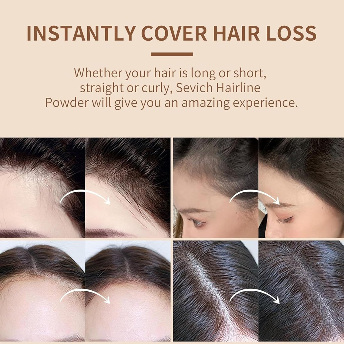 Wazdorf Black Hair Powder - Conceals Grey Roots & Bald Spots, 4g