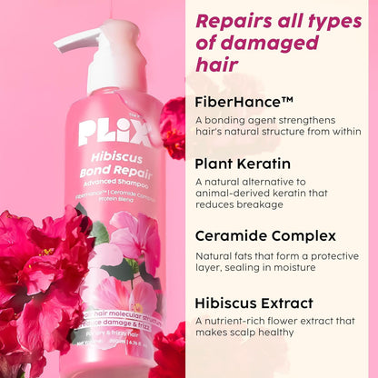 Hibiscus Bond Repair Shampoo & Conditioner Set with FiberHance™ & TechnoHYAL