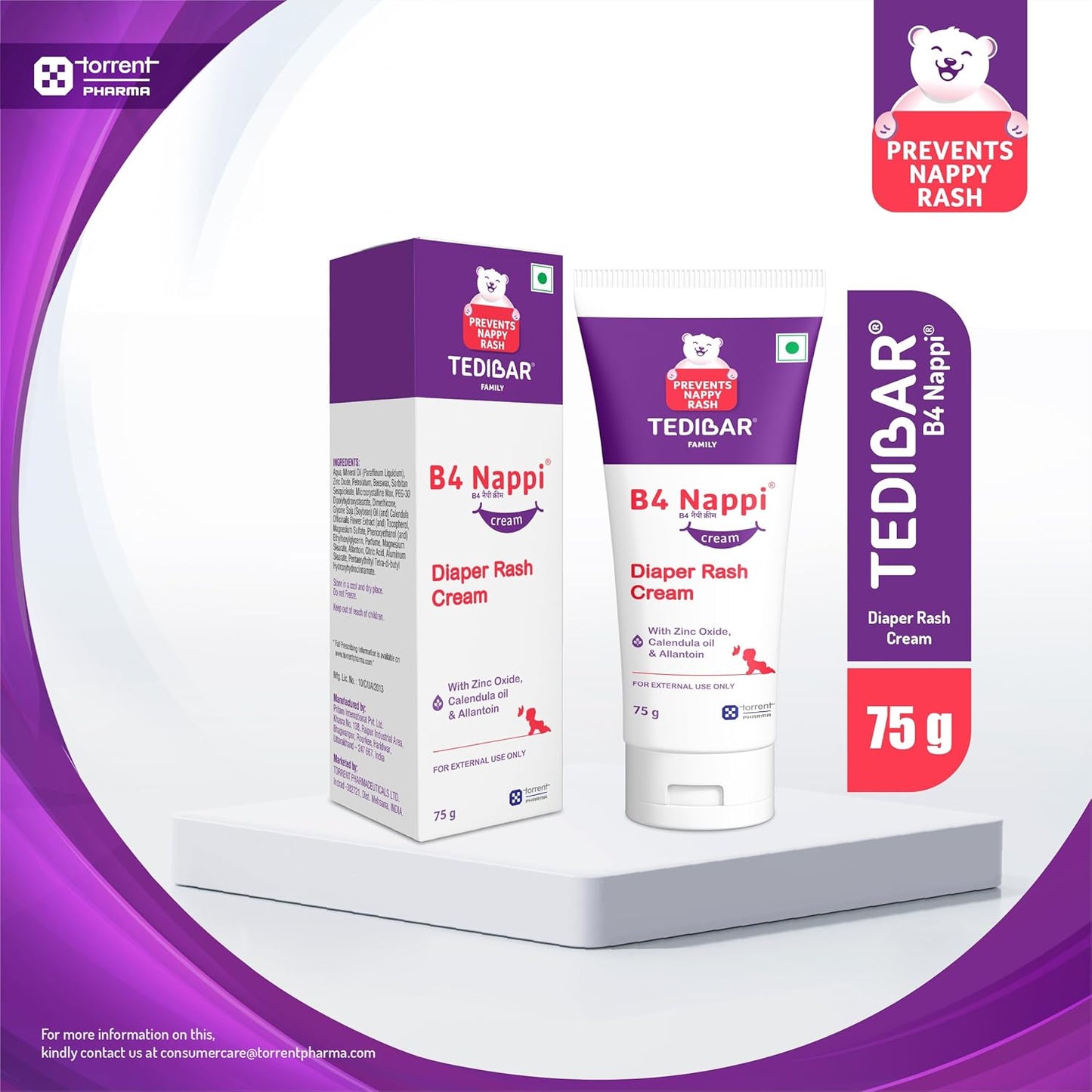 B4 Nappi Cream 75gm - Diaper Rash Prevention Cream.