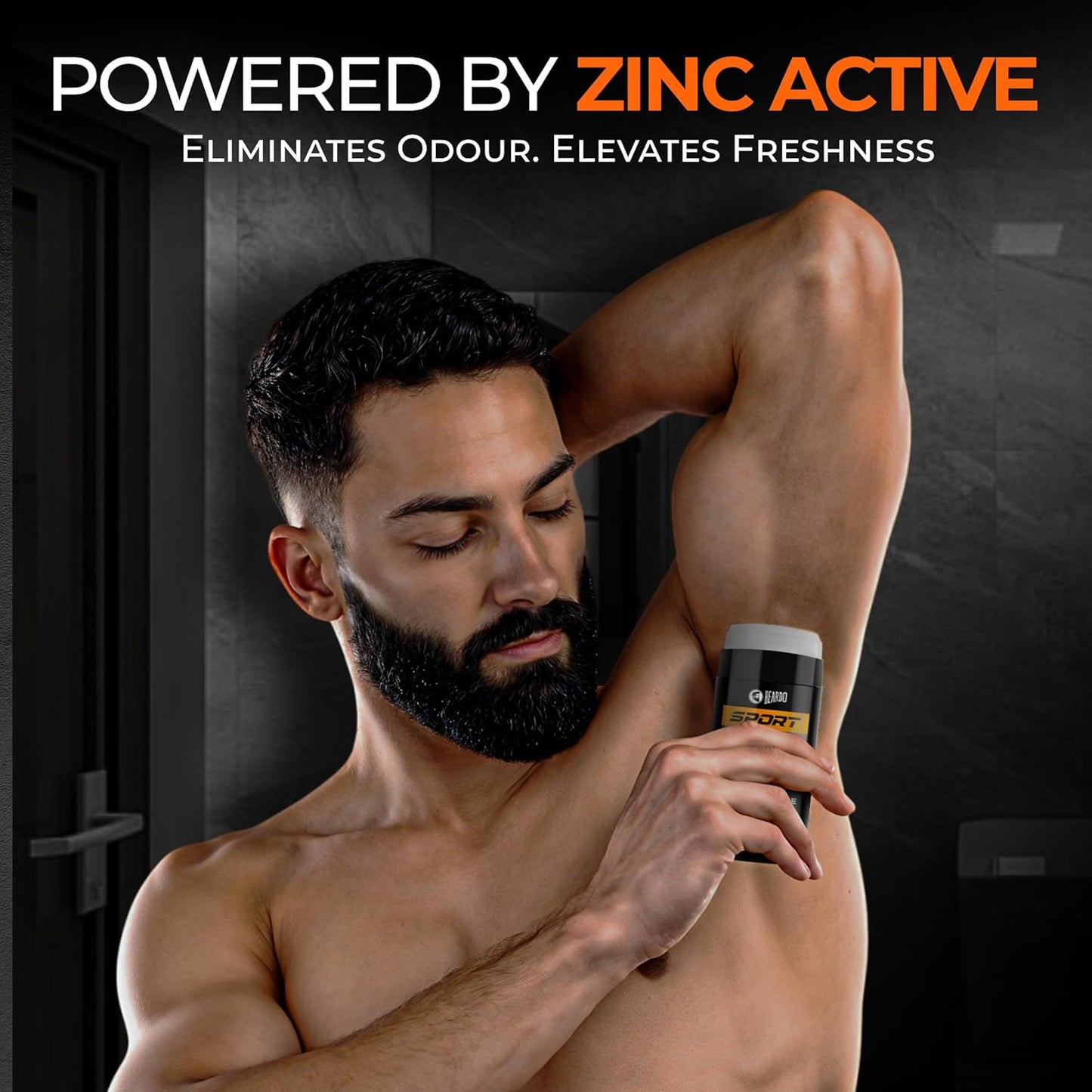 Beardo Sport Deodorant Stick for Men 75g - Energizing Odor Defense