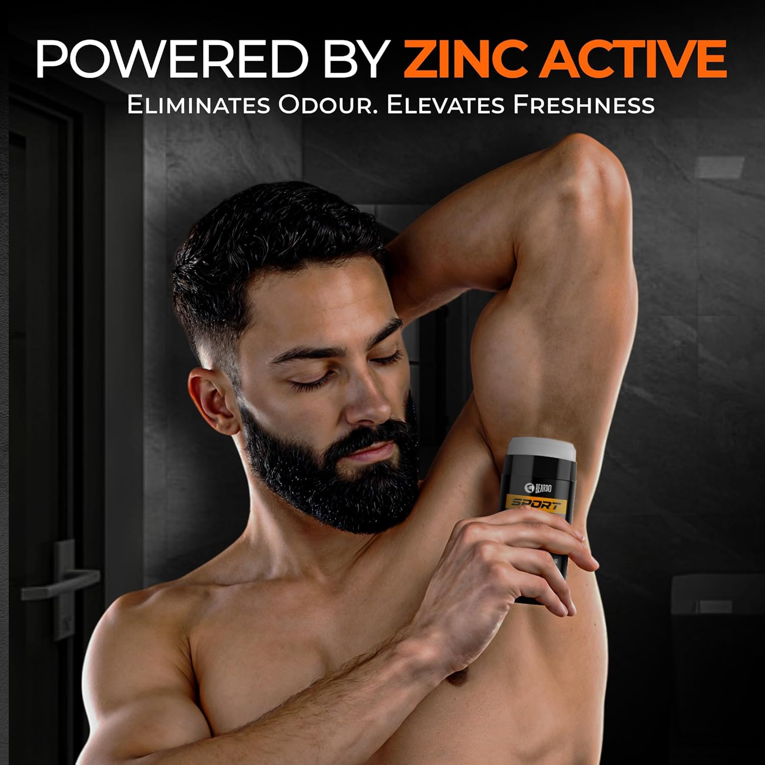 Beardo Sport Deodorant Stick for Men 75g - Energizing Odor Defense