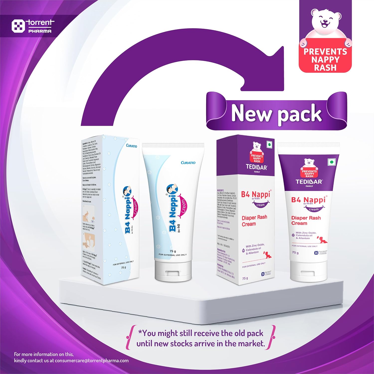 B4 Nappi Cream 75gm - Diaper Rash Prevention Cream.