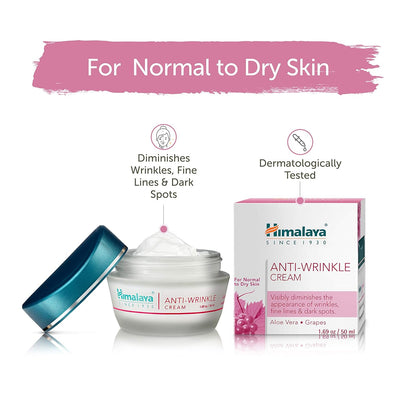 Himalaya Herbals Anti-Wrinkle Cream, 50g