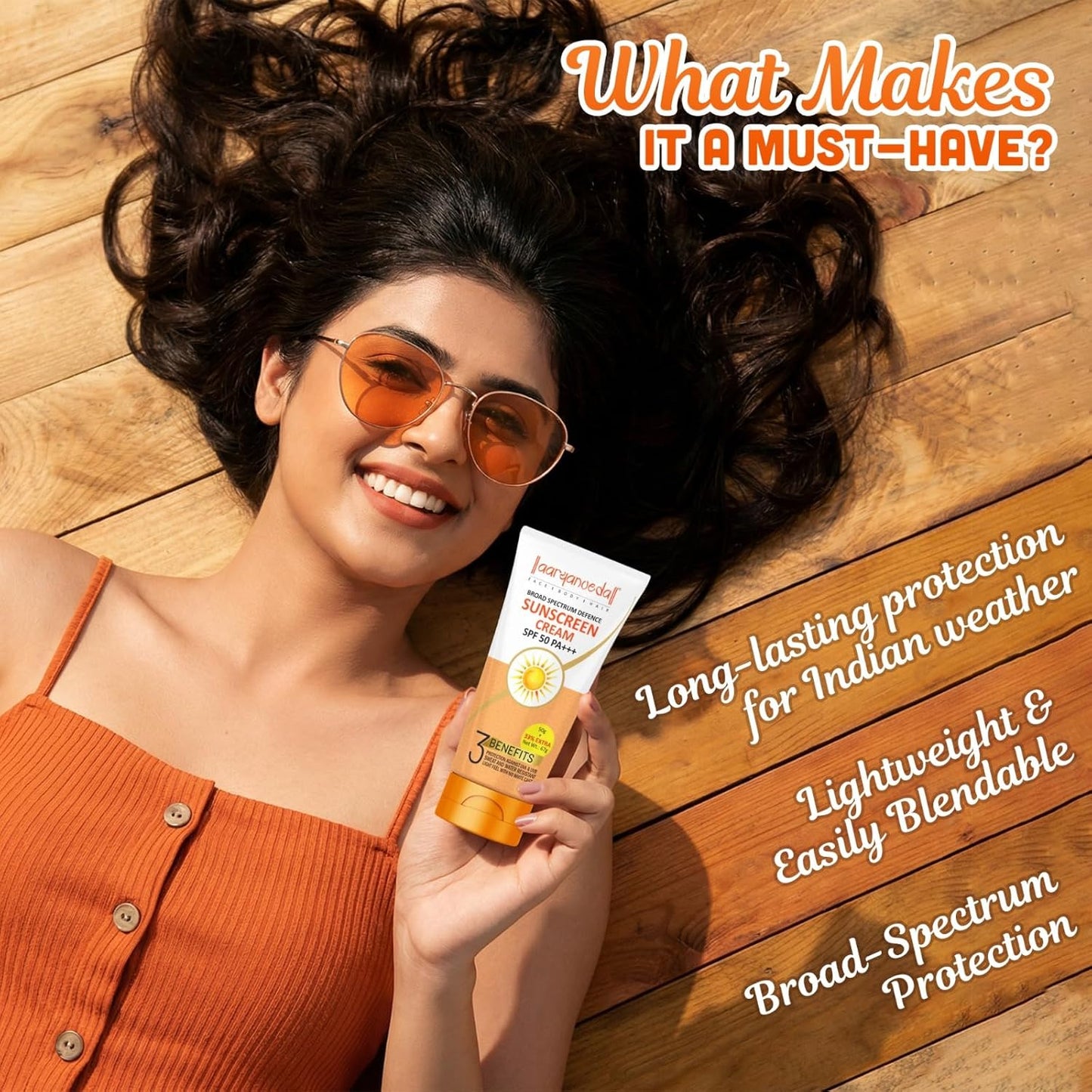 SPF 50 PA+++ Sunscreen Cream for Men & Women | Matte Finish | No White Cast | Water Resistant | Broad Spectrum UVA UVB Protection 67gm Pack Of 2