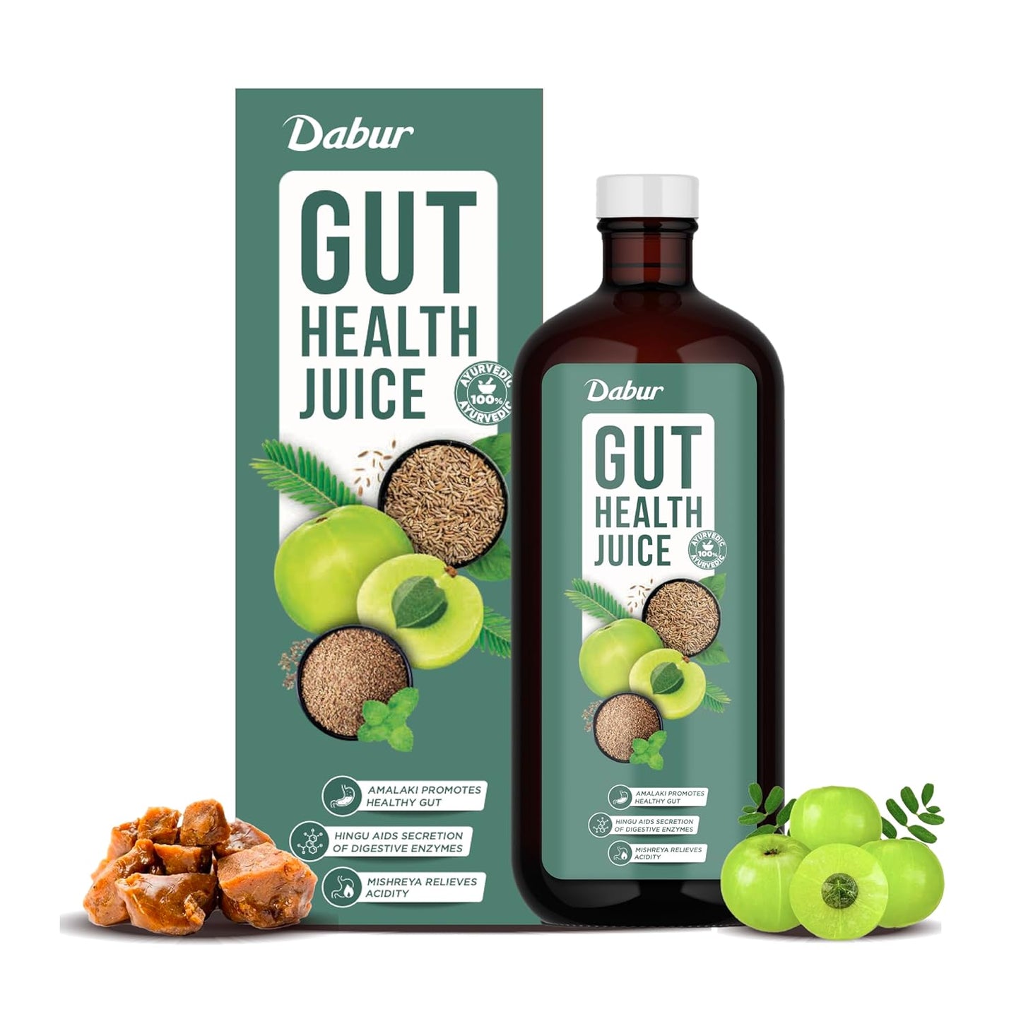 Dabur Ayurvedic Gut Health Juice 1L - Natural Digestive Care