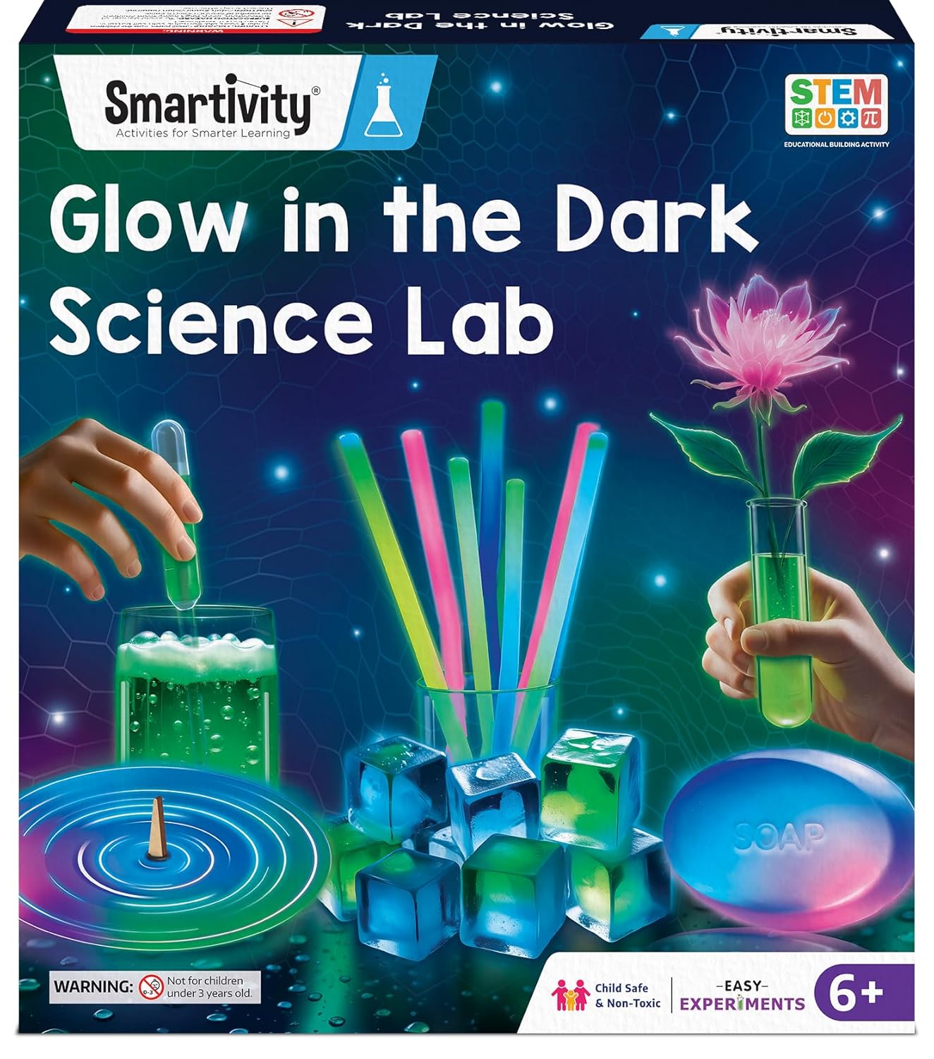 Smartivity Glow Magic Science Kit for Kids Ages 6-8-10-12 Years | 20 Amazing Glow in The Dark Science Experiments I Birthday Gifts for Boys & Girls 6,7,8,9,10,11,12, Years Old Glow in the Dark Science Kit