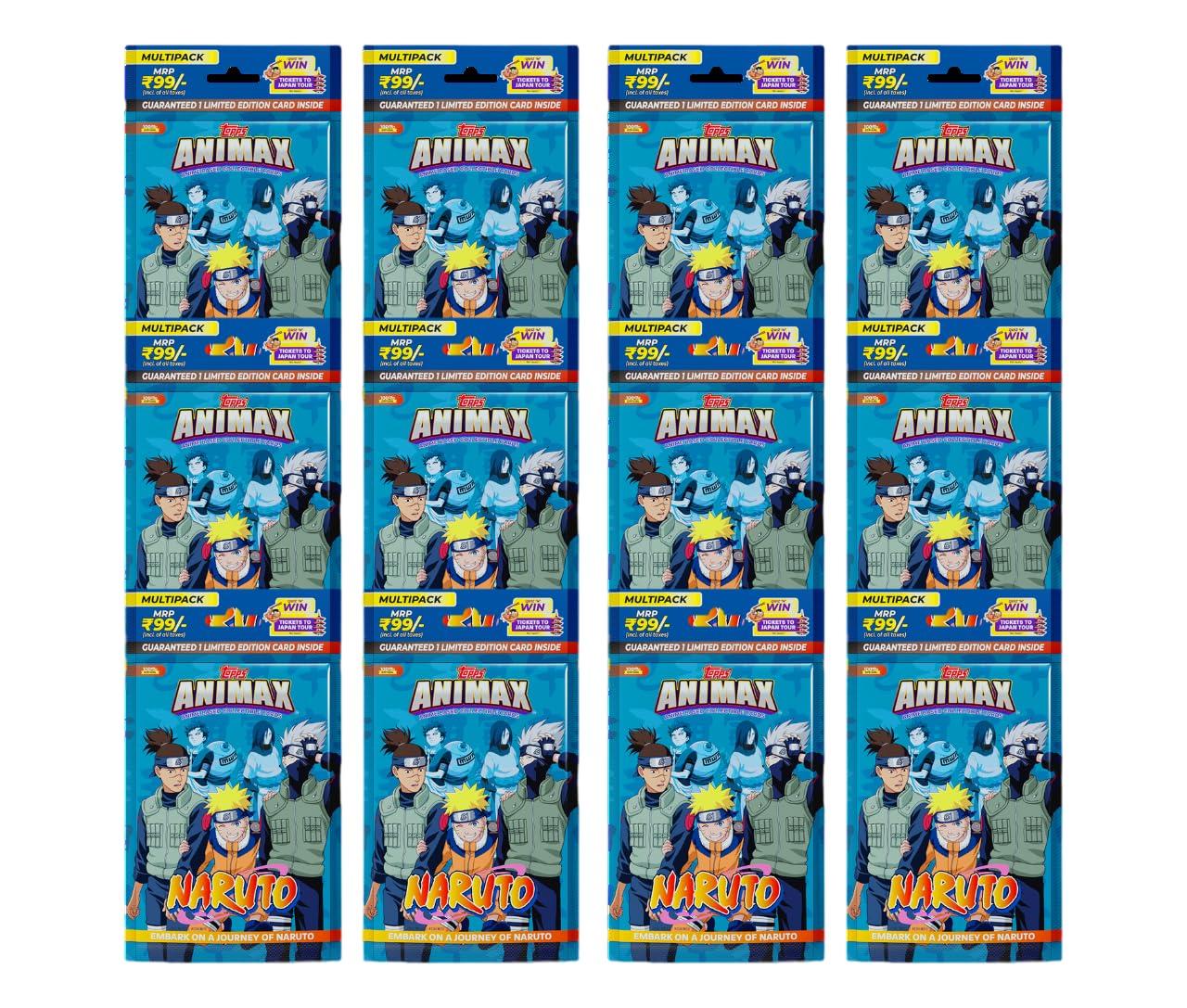Topps Animax 2024 Official Naruto Collectible Card Game(Multipack of 6)