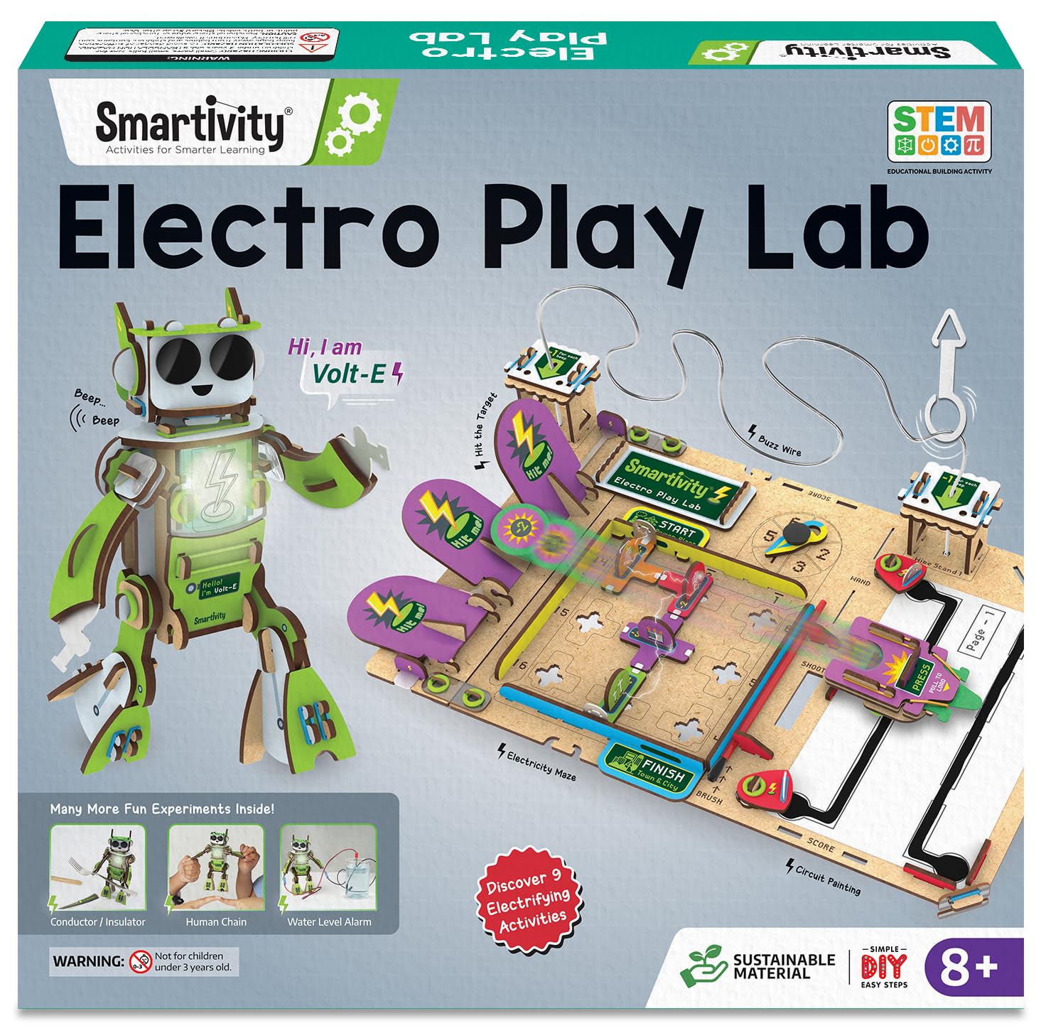 Smartivity My First Science Experiment Kit for Kids 6-8-10-12-14 Years I 50+ Amazing Science Experiments | Birthday Gift for Boys & Girls | Educational Toy for Kids 6,7,8,9,10,11,12 Years Old Rocket Launcher