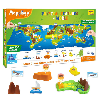 Imagimake Mapology - Monuments of The World Educational Toy and Learning Aid - Puzzles for Kids for Age 5 Years+
