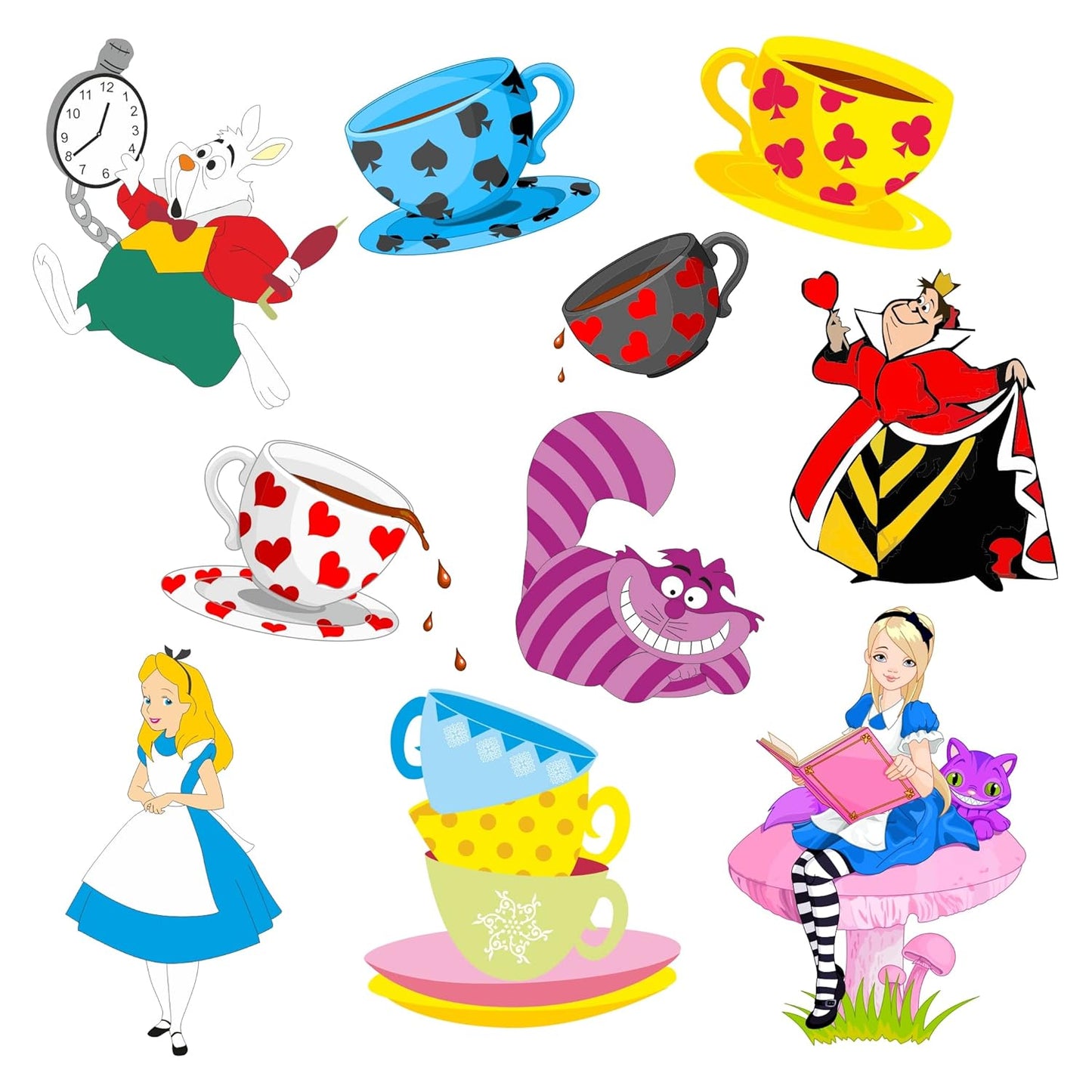 Pretty Ur Party Gymnastics Theme Paper Cutouts for Birthday Parties, Party Supplies décor, Birthday Party Decoration Cut-Outs - Multicolour (10 pcs) Gymnastics