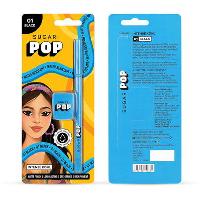 SUGAR POP Intense Black Kohl Eyeliner 1.2g Smudge-Proof & Water-Resistant