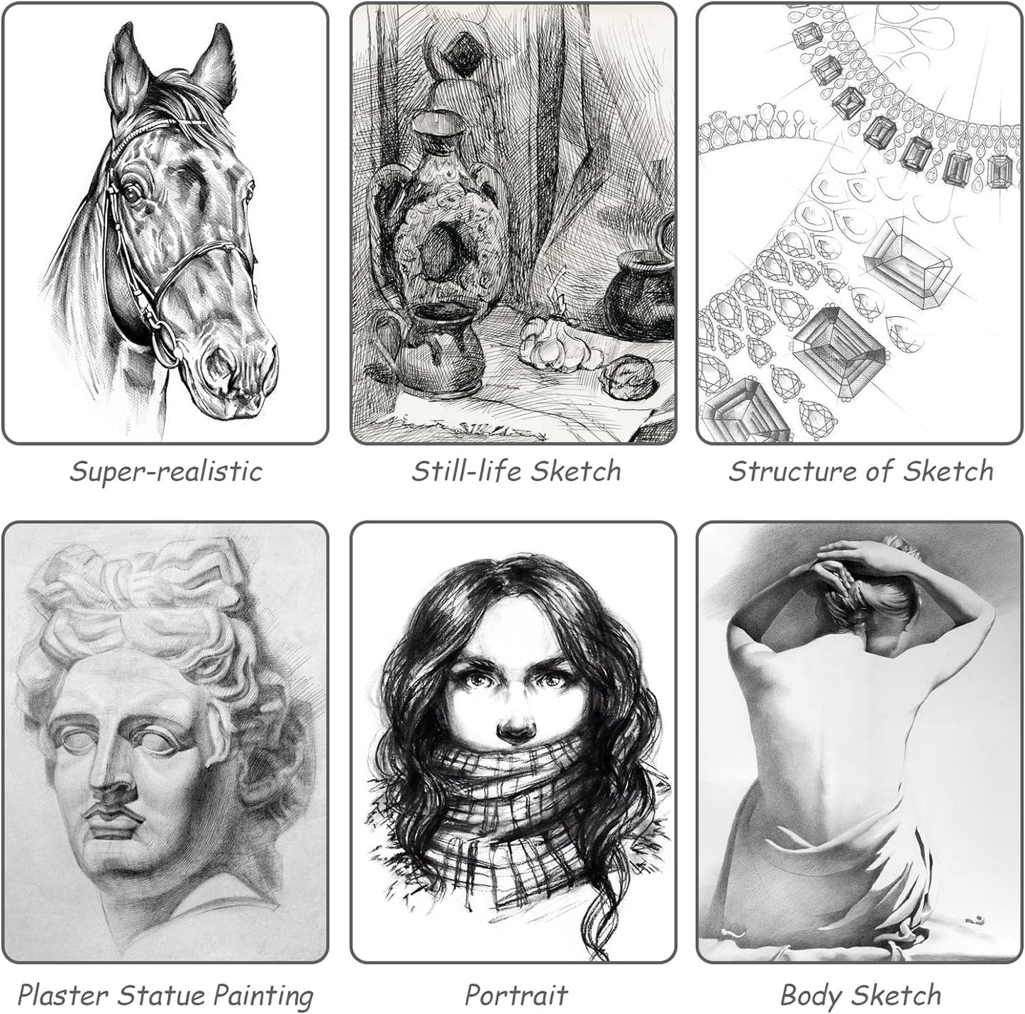 Corslet Graphite Sketch & Shading Pencils for Artists