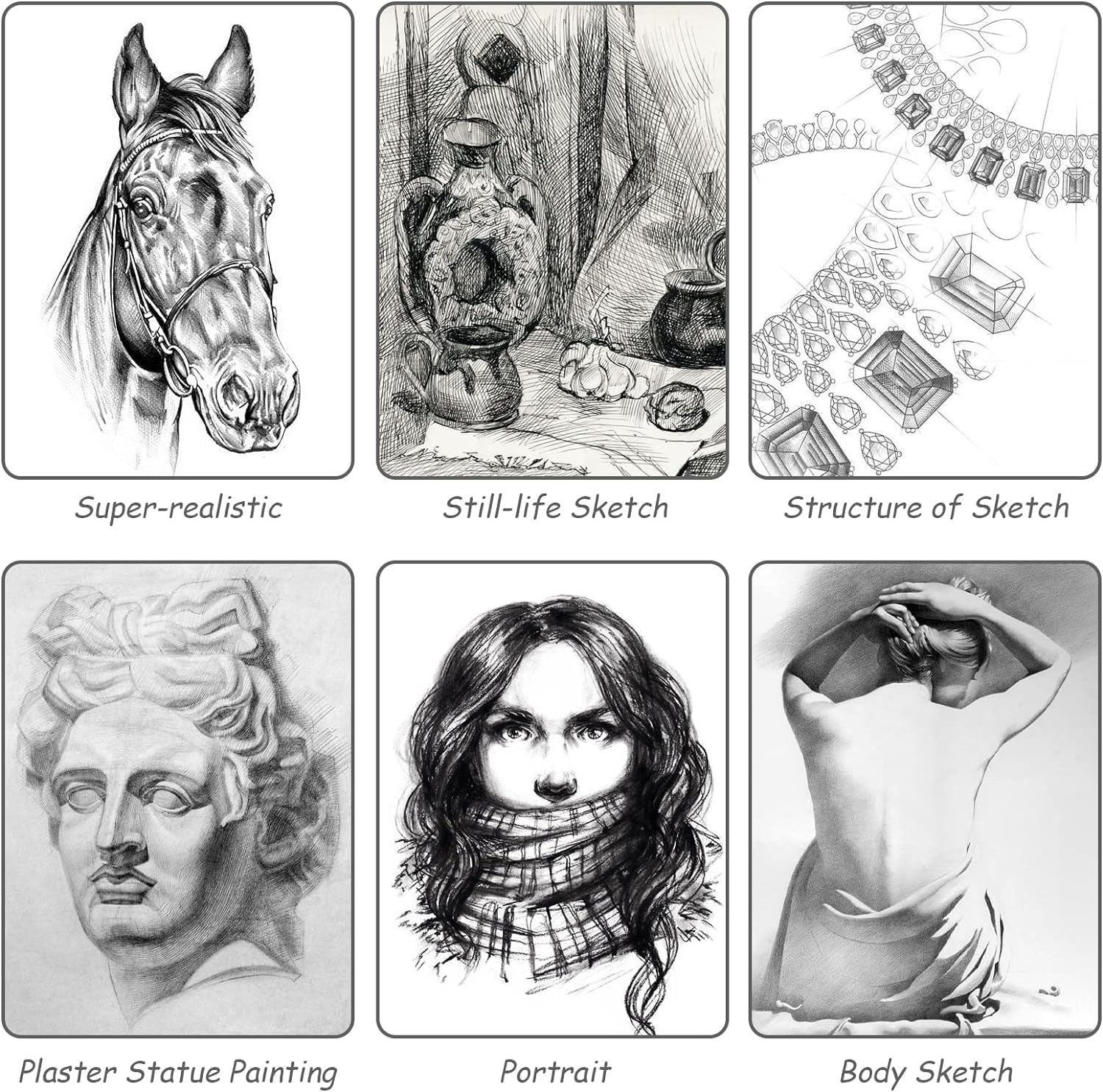 Corslet Graphite Sketch & Shading Pencils for Artists