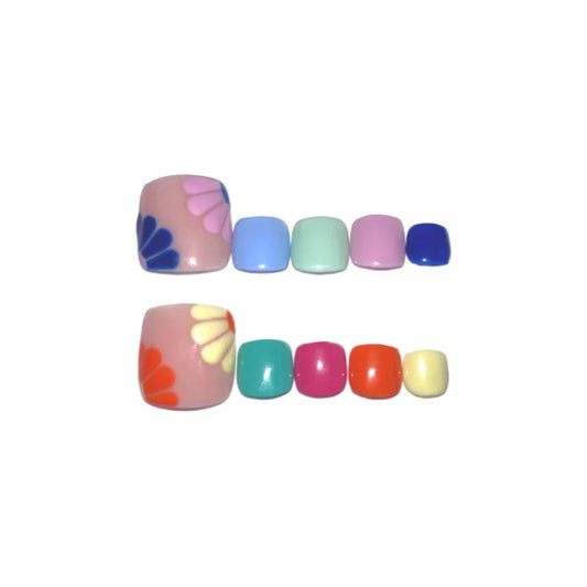 SOEZI Bold And Bright Reusable Press On Nails - Ready To Wear Kit